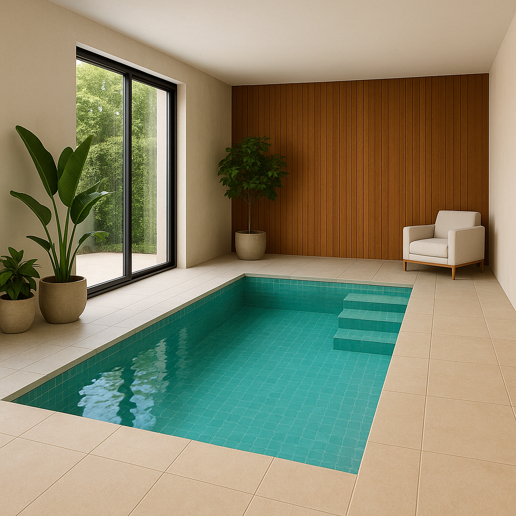 Kolam Renang Indoor: Cocok untuk Anda yang ingin privasi penuh.